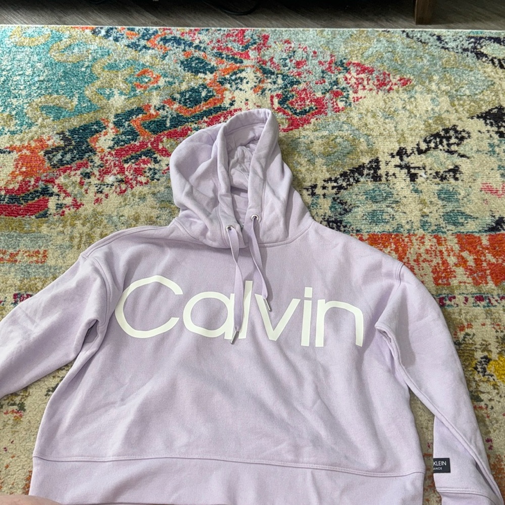 Worn once, Calvin Klein Performance cropped hoodie. Size Medium
